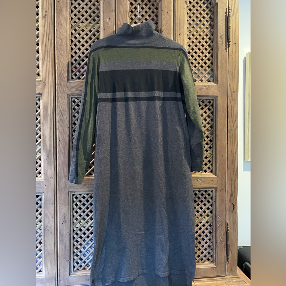 Mock neck sweater dress